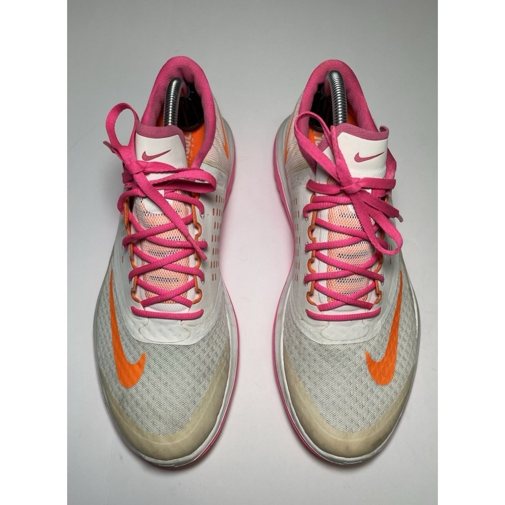 Nike Women's Fit Sole Running Shoes - Size 11 - White, Pink, And Orange